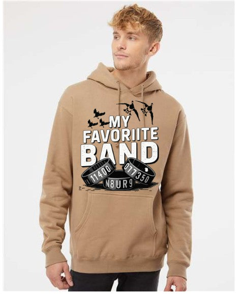 Banded duck Hooded Sweatshirt